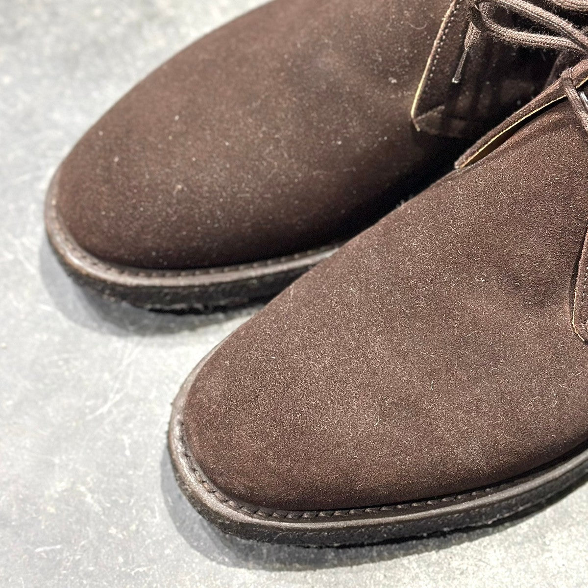 美品【Church's】チャーチ ライダー 4都市 スエード クレープソール ブラウン サイズUK85F 81ラスト