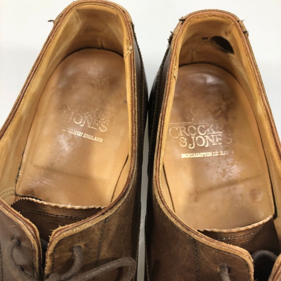 【Crockett & Jones】クロケット&ジョーンズ Fairford パンチドキャップトゥ ブラウン サイズUK6.5E