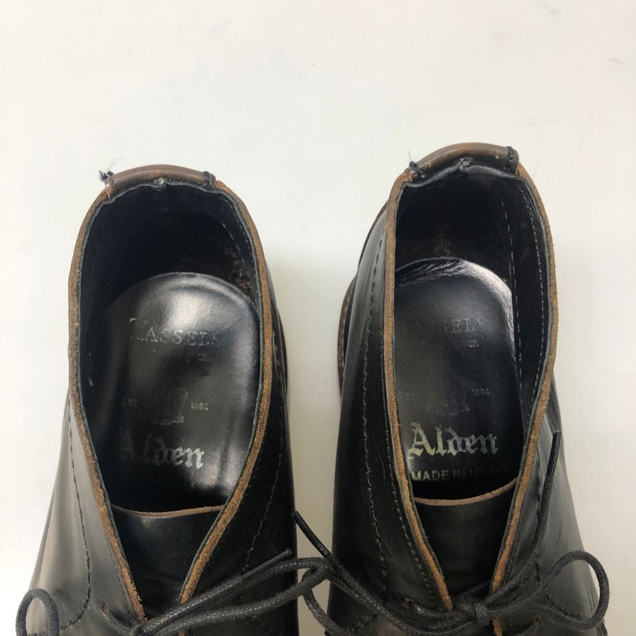 【ALDEN】オールデン チャッカブーツ Tassels別注 14902 Tassels別注 クロムエクセルレザー ネイビー メンズ サイズ6D