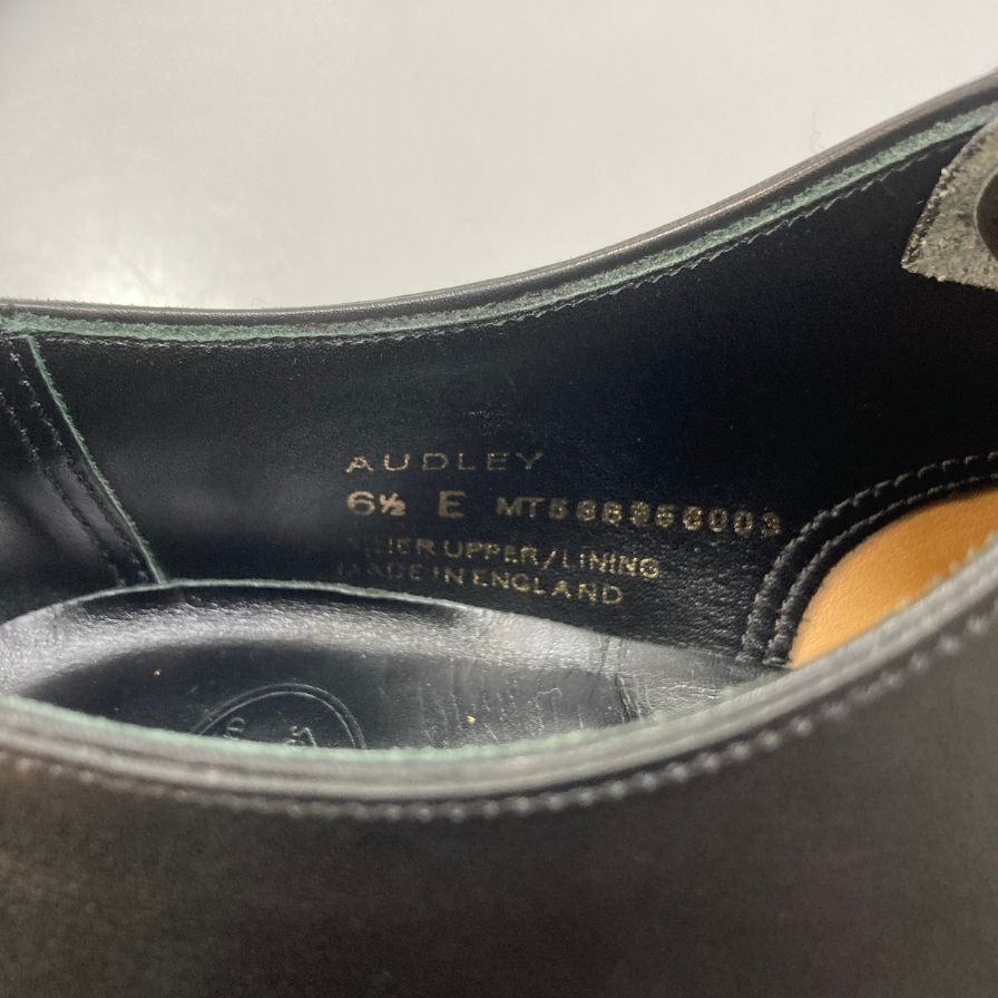 【CROCKETT&JONES】クロケット&ジョーンズ 29447 ビジネスシューズ カーフレザー ブラック（黒） サイズ 6.5E 377ラスト