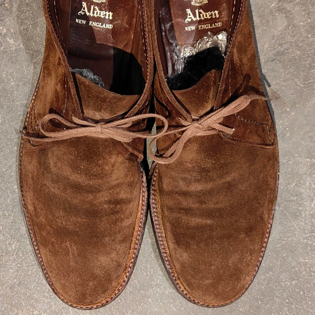 【ALDEN】オールデン 1492 チャッカブーツ アンラインド スエード ダークブラウン サイズUS9D レイドンラスト