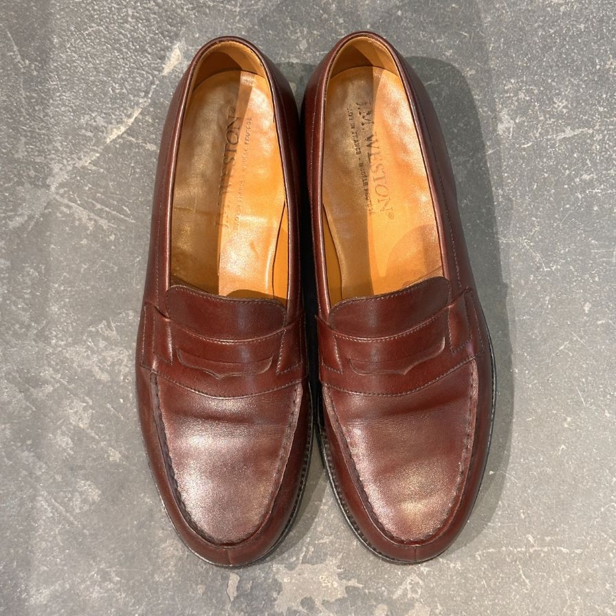 【J.M.WESTON】ジェイエムウエストン 180 ローファー カーフ ブラウン（茶系） サイズ UK5.5C ラスト