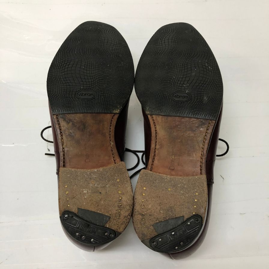 【CROCKETT&JONES】クロケット&ジョーンズ 6105 ウェイブリッジ ウイングチップ カーフ バーガンディ UK5.5E 360ラスト メンズ WEYBRIDGE