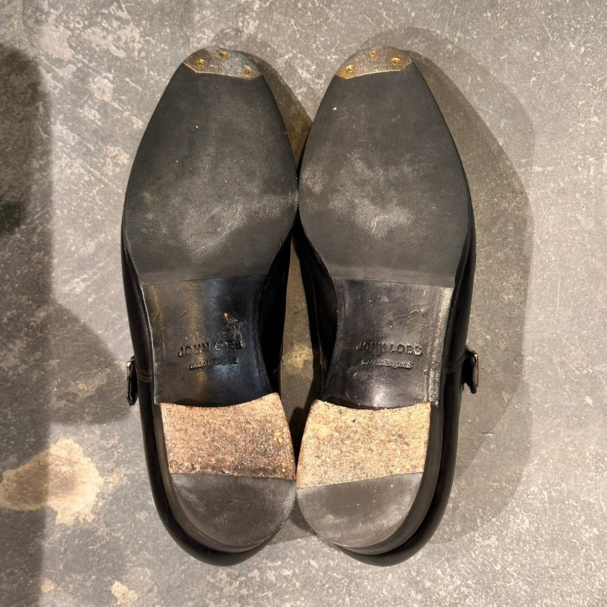 希少【JOHN LOBB】ジョンロブ フィリップ2 ダブルモンク ダブルバックル カーフ ブラック サイズUK7.5 7000ラスト