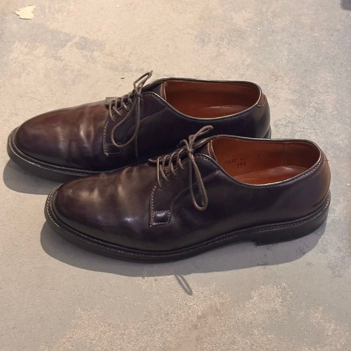 ALDEN】オールデン 990 プレーントゥ コードバン ダークバーガンディ ALDEN】オールデン 990 プレーントゥ コードバン ダークバーガンディ