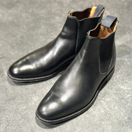 使用数回【Lloyd Footwear】ロイドフットウェア M7242 サイドゴアブーツ カーフ ブラック サイズUK8