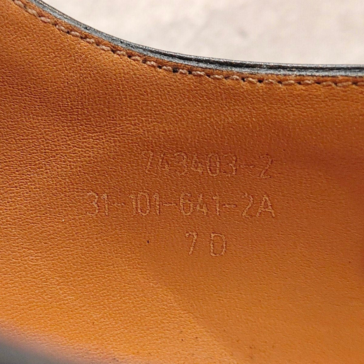 【J.M.WESTON】ジェイエムウエストン 641 Uチップ ボックスカーフ ブラック サイズUK7D 31ラスト