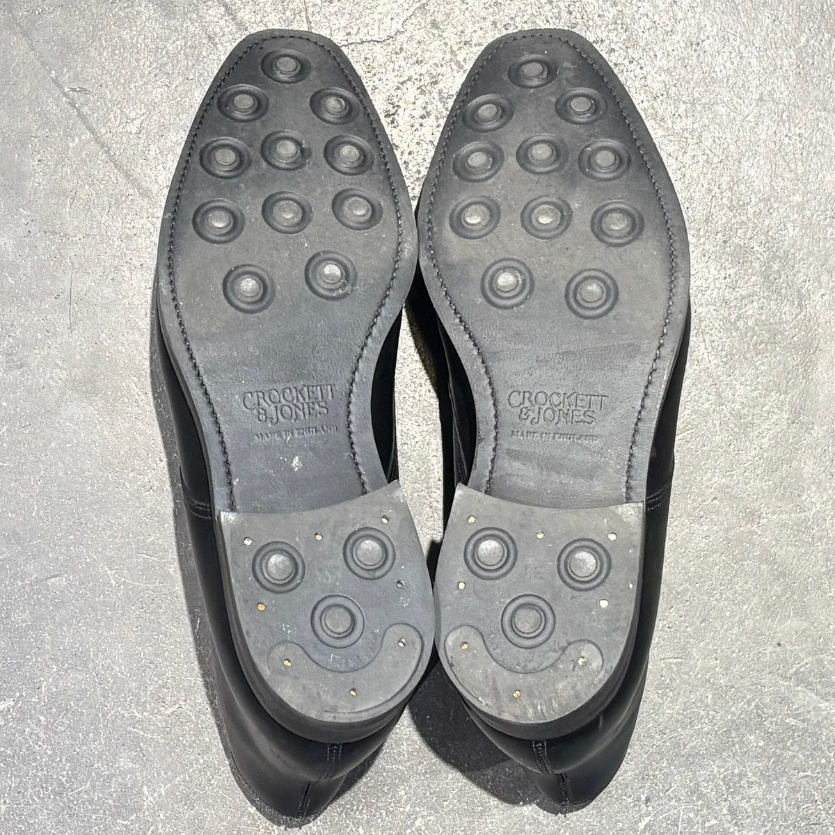 【CROCKETT&JONES】クロケット&ジョーンズ チャッカブーツ テットベリー カーフ ブラック サイズ UK9E