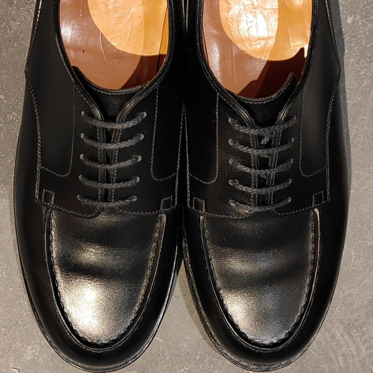 極美品 【J.M.WESTON】ジェイエムウエストン 641 ゴルフ Uチップ ボックスカーフ ブラック サイズ UK5E 31ラスト 参考定価￥187,000-