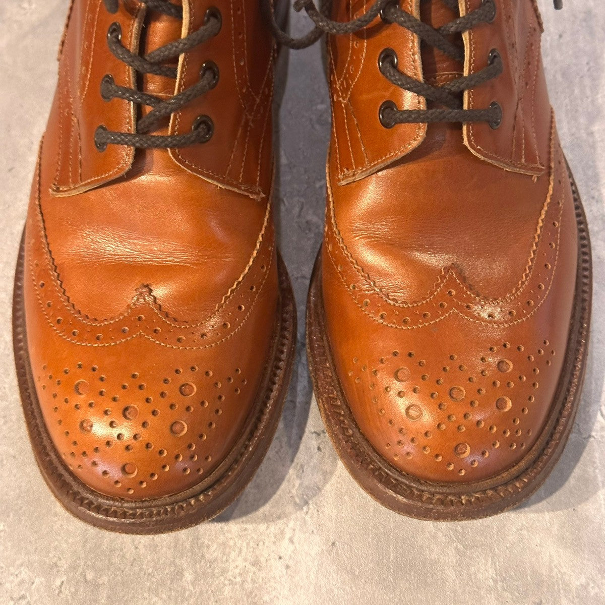 【Tricker’s】トリッカーズ L5411 カントリーブーツ カーフ マロン サイズUK6