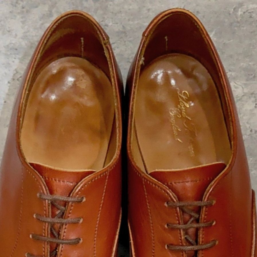 【Lloyd Footwear】ロイドフットウェア M3264M パンチドキャップトゥ カーフ ブラウン サイズUK7