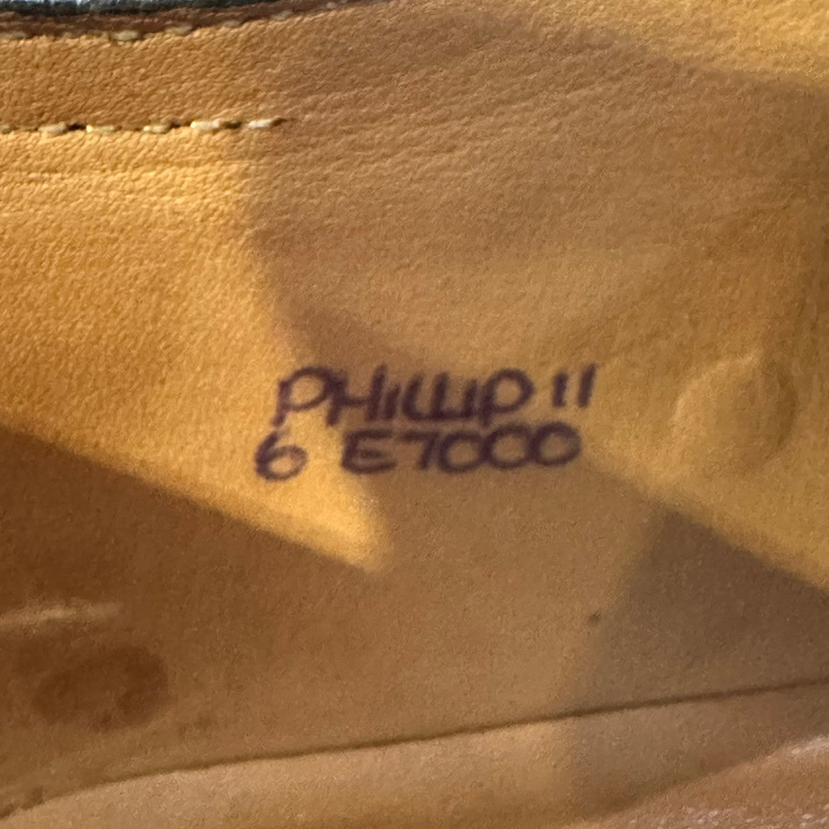 美品【JOHN LOBB】ジョンロブ フィリップ2 Philip II パンチドキャップトゥ カーフ ブラウン サイズUK6E 7000ラスト