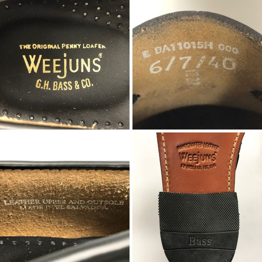 【G.H.Bass&Co.】ジーエイチバス  ローファー  ブラック（黒） サイズ 6 ラスト