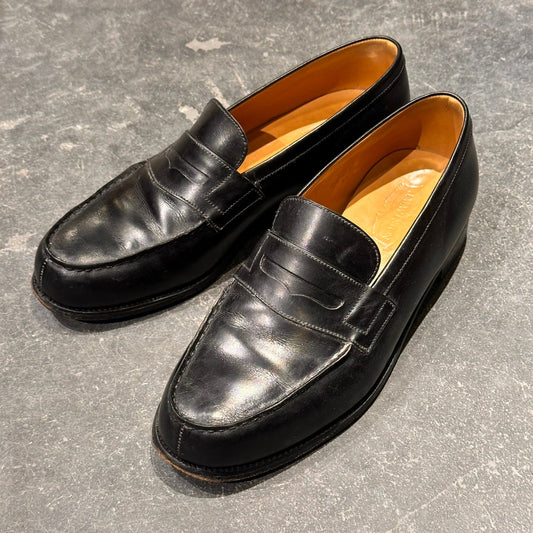 【J.M.WESTON】ジェイエムウエストン 180 シグニチャーローファー ボックスカーフ ブラック サイズUK8.5E 41ラスト