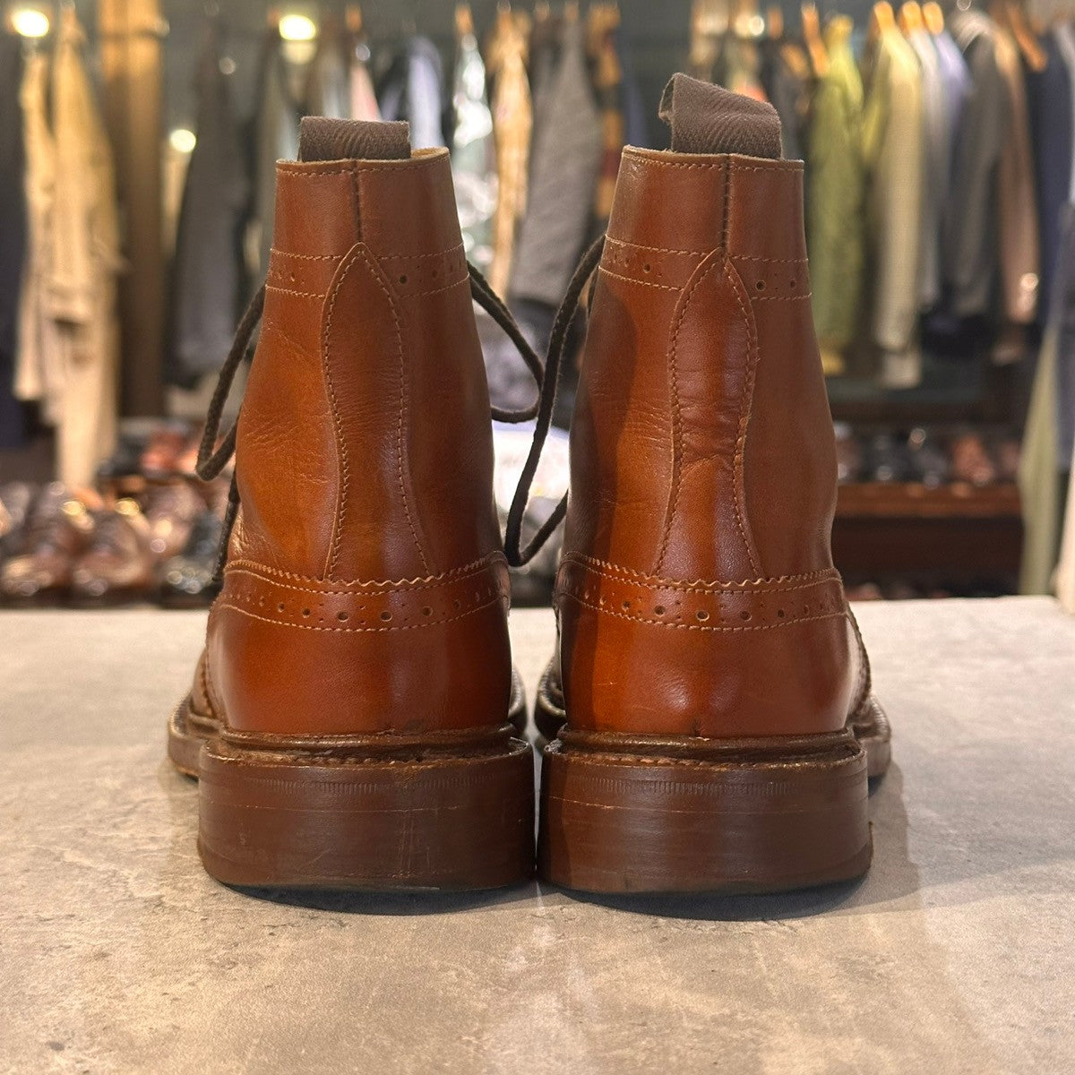 【Tricker’s】トリッカーズ L5411 カントリーブーツ カーフ マロン サイズUK6