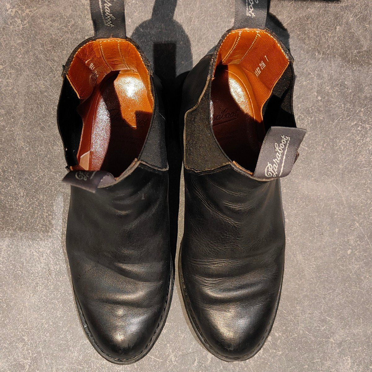 PARABOOT】パラブーツ マネージ サイドゴアブーツ リスレザー ブラック