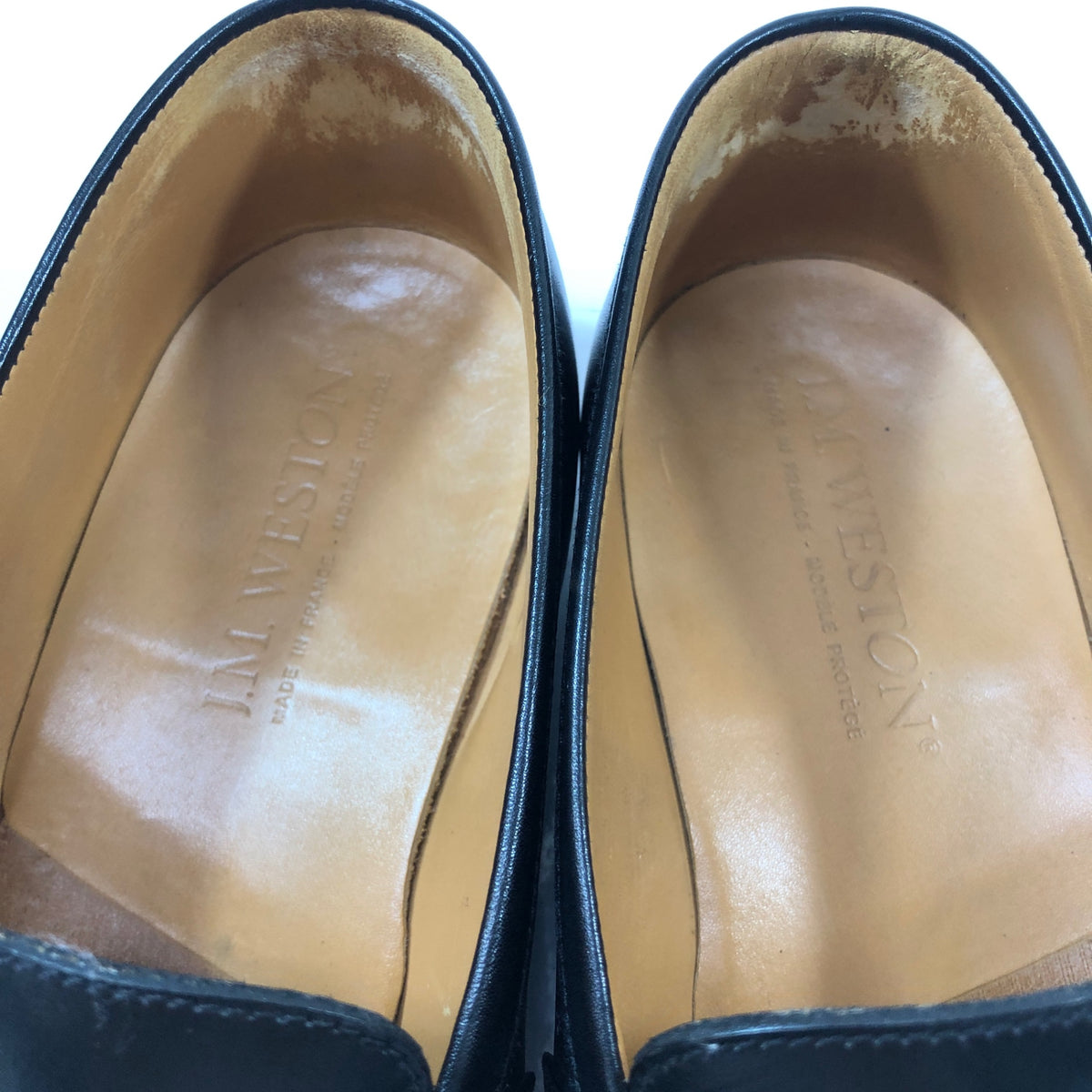 【オンライン限定】【J.M.WESTON】ジェイエムウエストン レザーシューズ 180 シグニチャーローファー ブラック ボックスカーフ メンズ サイズUK5D