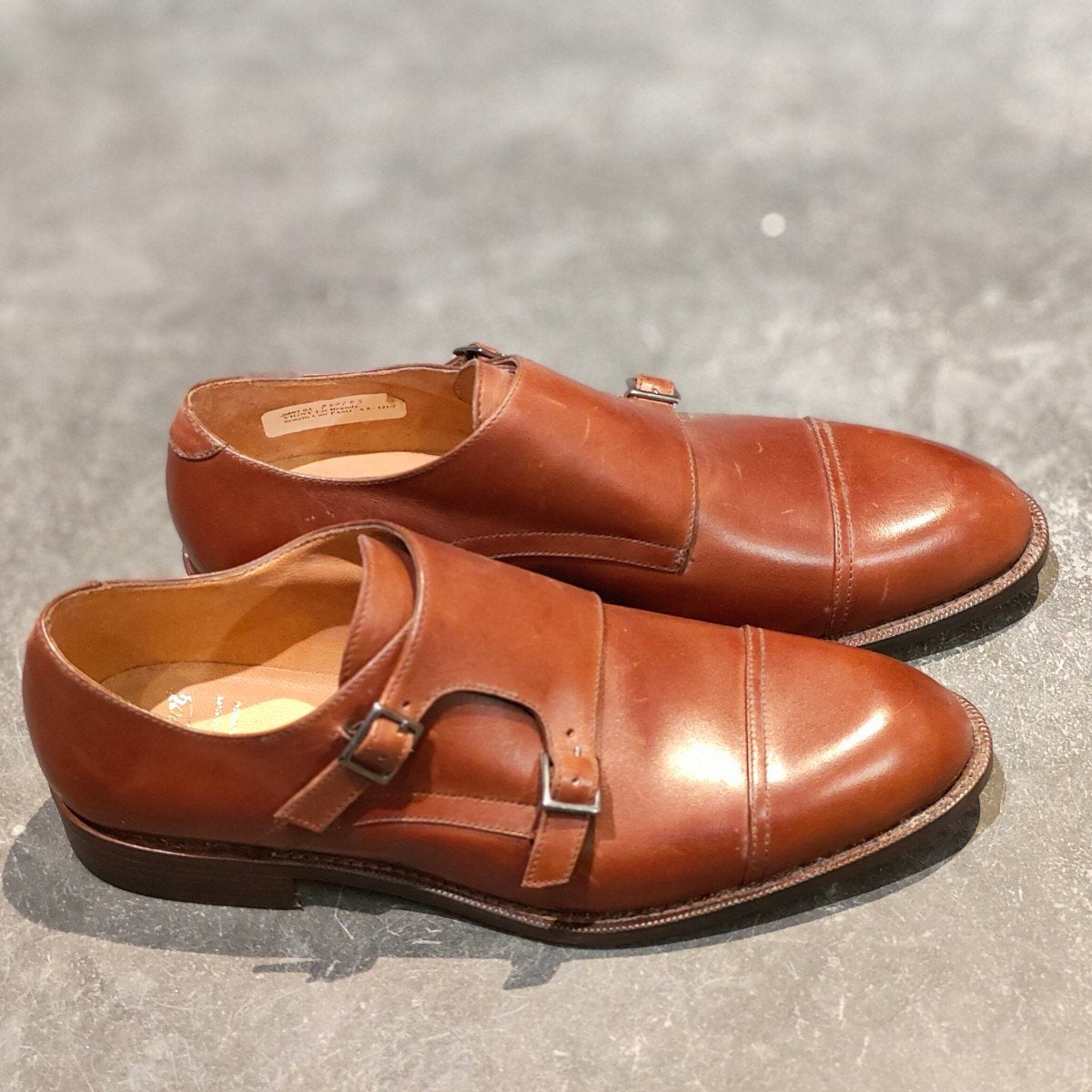 新品未使用【Paraboot】パラブーツ ヴィニー ダブルモンク カーフ ブラウン サイズ UK8