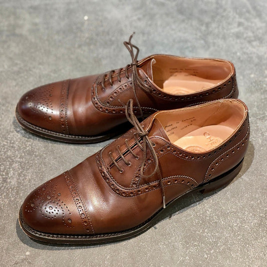 【JOSEPH CHEANEY】ジョセフチーニー ウィルフレッド セミブローグ カーフ ダークブラウン サイズUK6.5F