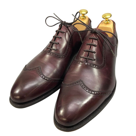 【Crockett & Jones】クロケット＆ジョーンズ  ビジネスシューズ カーフ ボルドー サイズ TE ラスト
