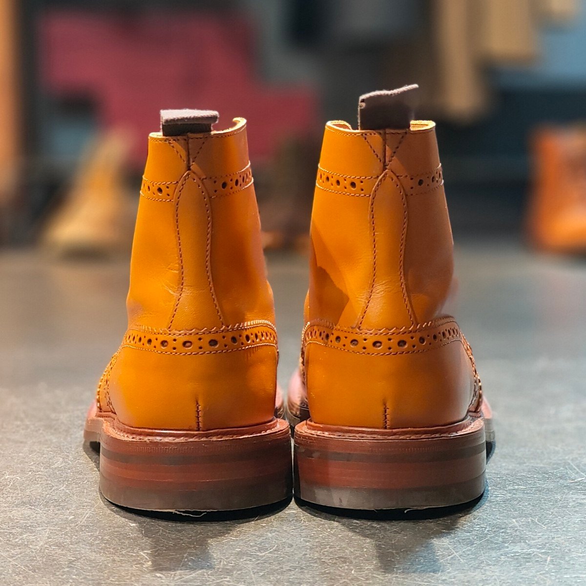 使用数回 【Tricker’s】トリッカーズ モールトン ブーツ カーフ エイコン サイズ UK6.5 参考定価￥132,000-