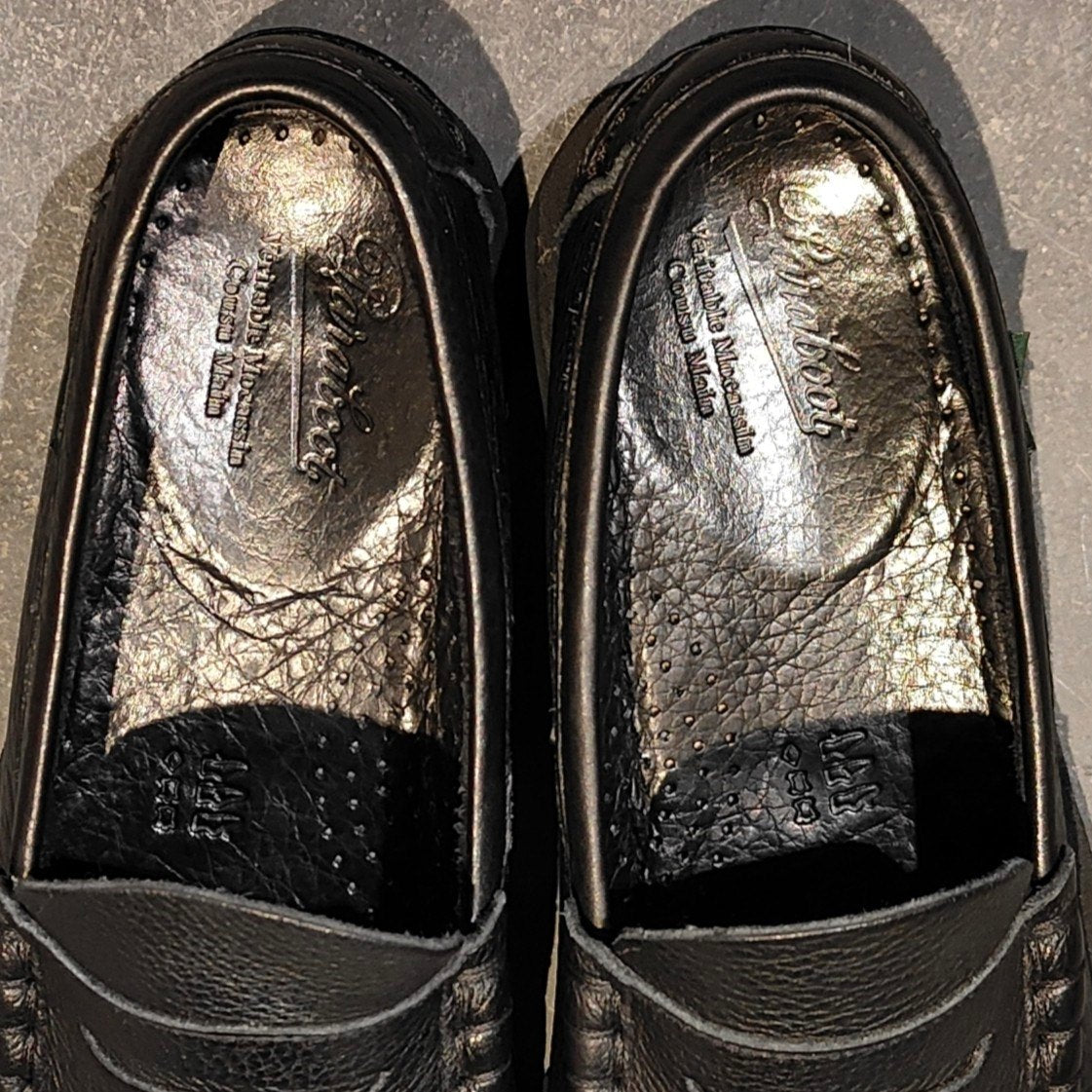 美品【PARABOOT】パラブーツ コロー ローファー グレインレザー ブラック サイズ UK7