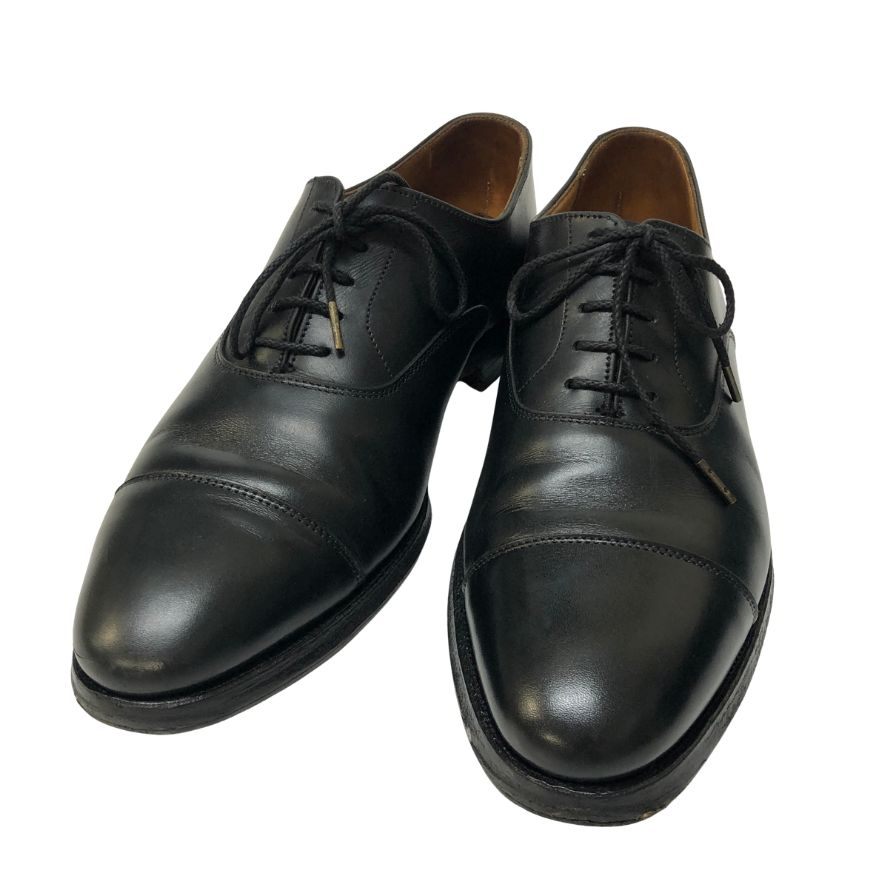 【CROCKETT&JONES】クロケット&ジョーンズ 27742A コノート ストレートチップ カーフ ブラック UK5.5 236ラスト CONNAUGHT