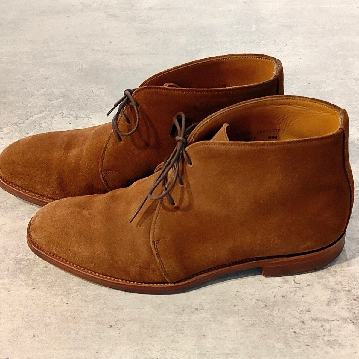 クロケット＆ジョーンズ製【NEW&LINGWOOD】ニュー&リングウッド  チャッカブーツ スエード ブラウン サイズUK7