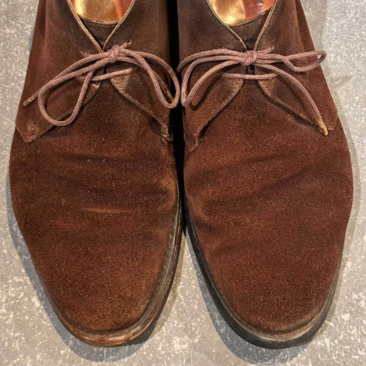 【CROCKETT&JONES】クロケット&ジョーンズ チャートシー3 チャッカブーツ スエード ブラウン サイズUK6.5E