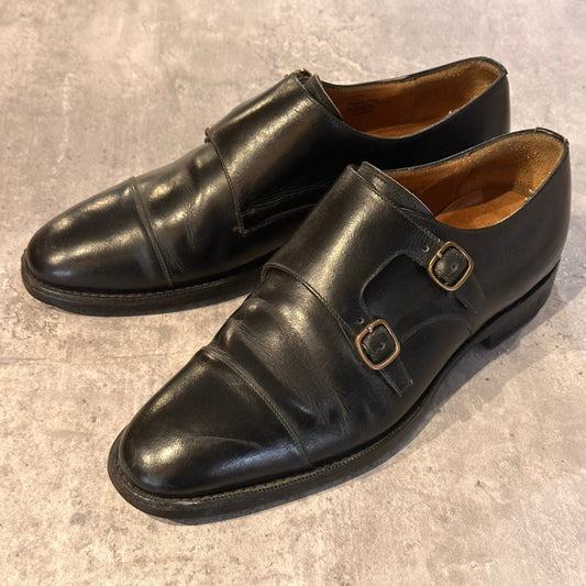 【オンライン限定】【Church's】チャーチ カウズ COWES ダブルモンク カーフ ブラック サイズUK75F 173ラスト