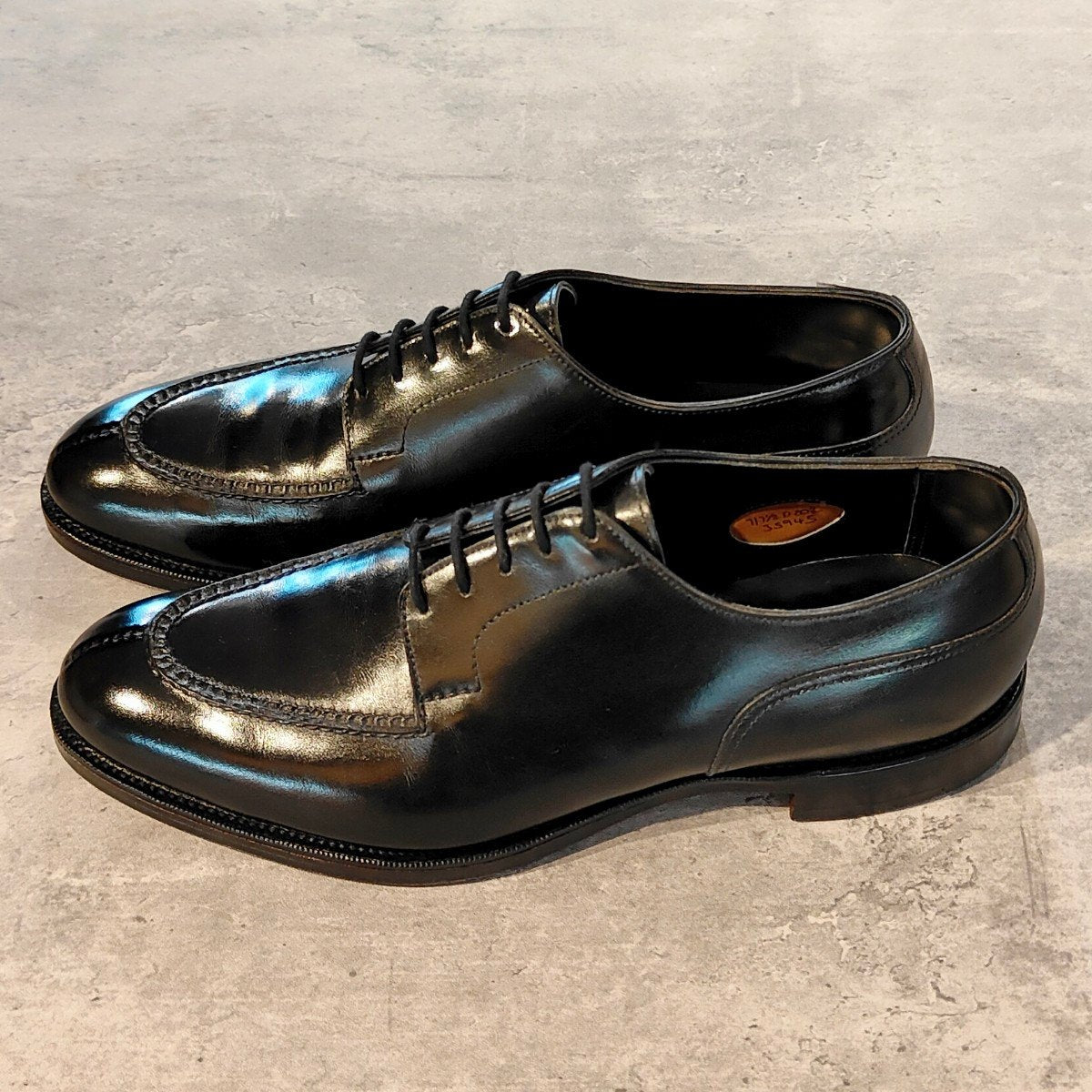 美品 【EDWARD GREEN】エドワードグリーン ドーバー Uチップ カーフ ブラック サイズUK7D 202ラスト 参考定価￥324,500-