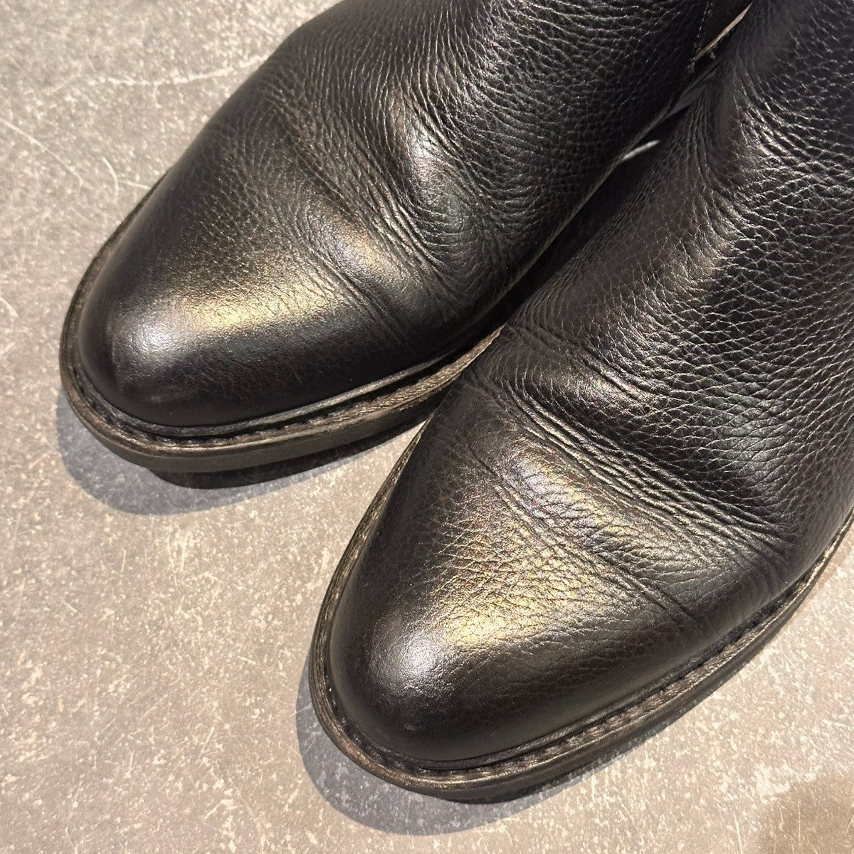 【Paraboot】パラブーツ シャンフォート サイドゴアブーツ グレインレザー ブラック サイズUK6.5