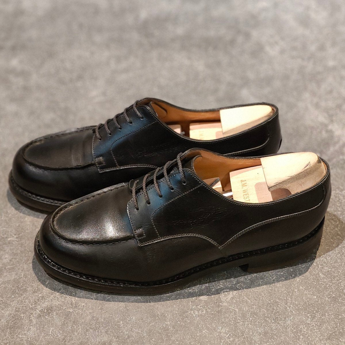 美品 【J.M.WESTON】ジェイエムウエストン 641 ゴルフ Uチップ ボックスカーフ ブラック サイズ UK6E 31ラスト 参考定価￥187,000-