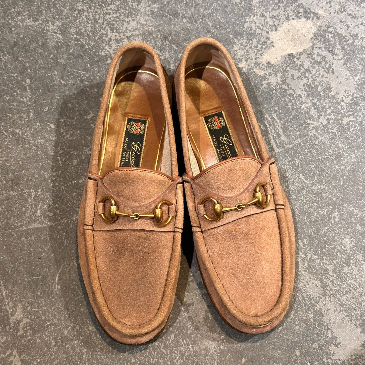 GUCCI】グッチ ビットローファー スエード ベージュ サイズUK6.5 – LASTLAB