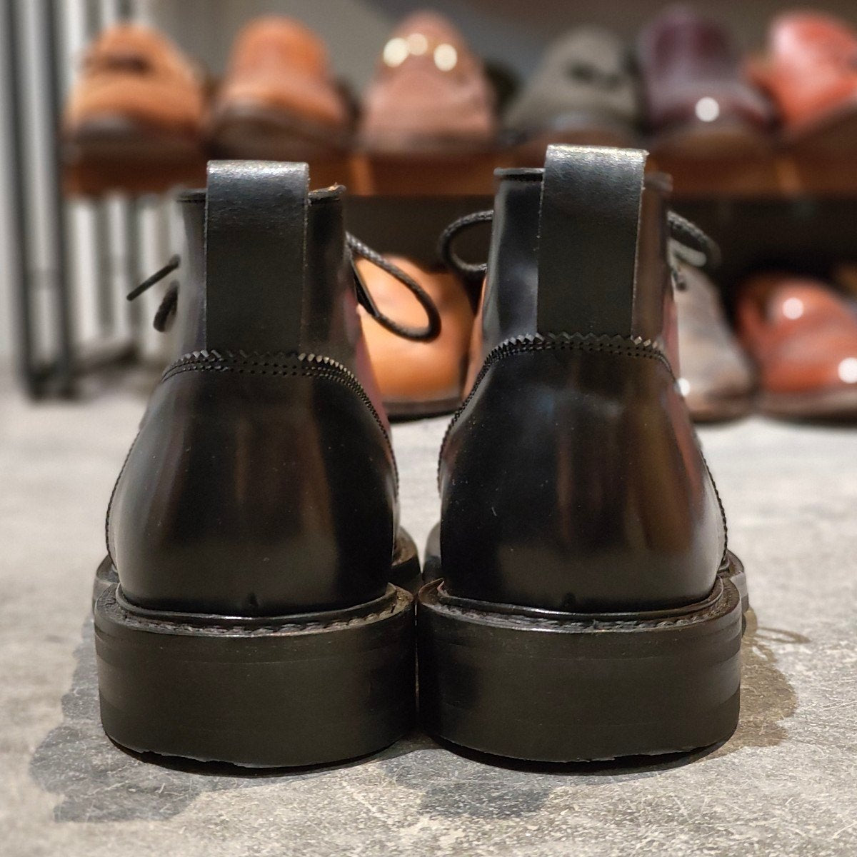 希少 使用数回【Tricker's】トリッカーズ M7648 モンキーブーツ コードバン ダークネイビー サイズUK7.5