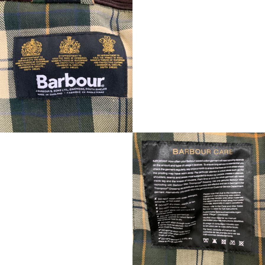 【Barbour】バブアー ビデイル オイルド ジャケット 3ワラント メンズ サイズ不明 カーキ
