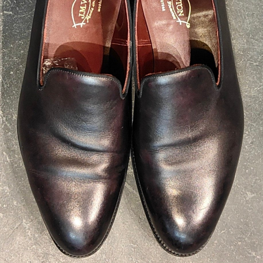 希少 美品【J.M. WESTON】ジェイエムウエストン 345 ウルトラウエストン スリッポン カーフ ブラック サイズ 7D