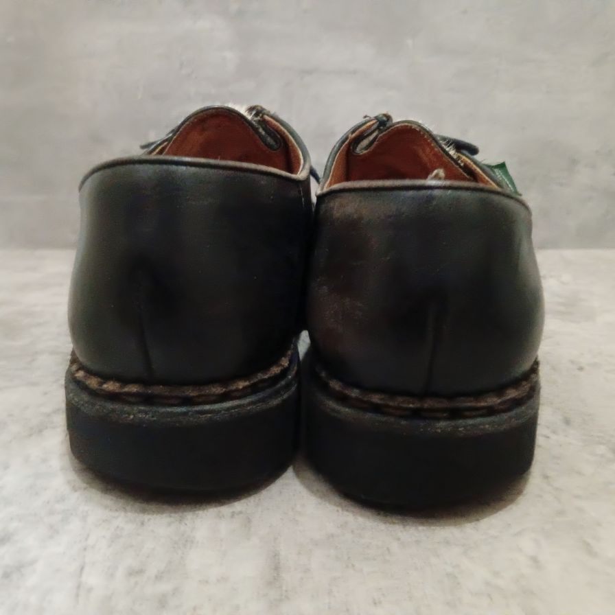 【PARABOOT】パラブーツ レザーシューズ ミカエル チロリアンシューズ ポニー ブラック メンズ サイズ42