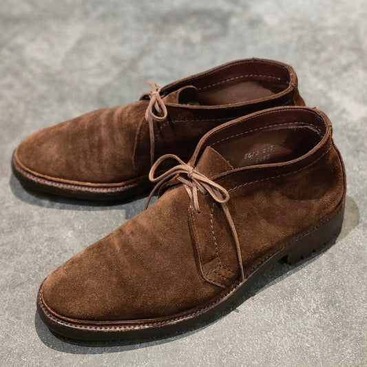 【ALDEN】オールデン 1492 チャッカブーツ アンラインド スエード ダークブラウン サイズUS9D レイドンラスト