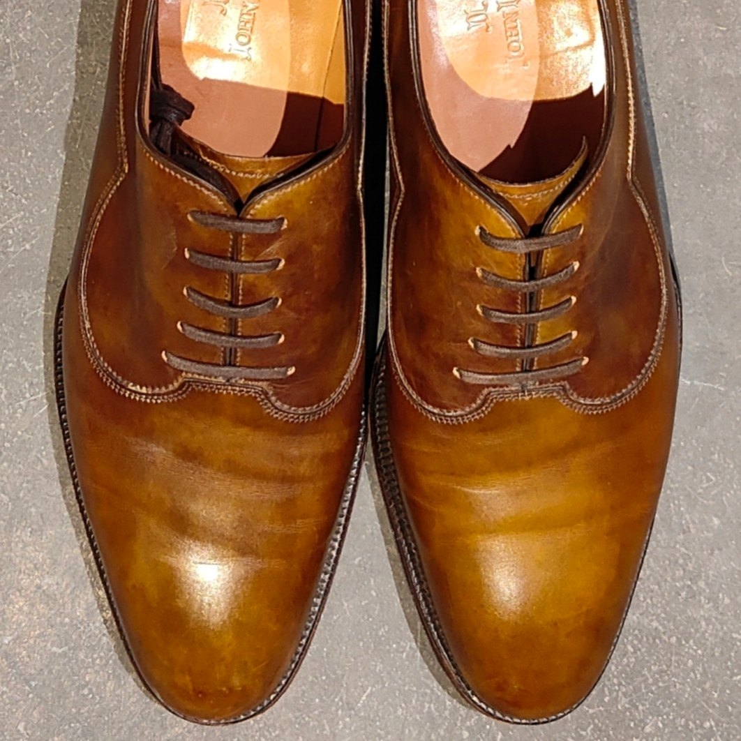 希少 極美品【JOHN LOBB】ジョンロブ 2005イヤーモデル プレーントゥ ブラウン ミュージアムカーフ サイズ UK7D 7000ラスト
