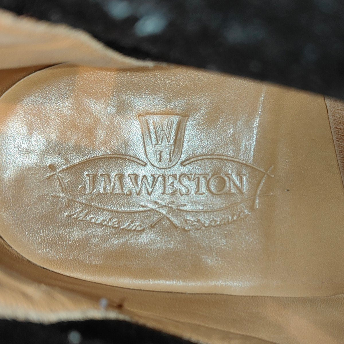 極美品【J.M.WESTON】ジェイエムウエストン 705 チェルシーブーツ タンブラウン ボックスカーフ サイズUK6.5D 39ラスト 参考定価￥198,000-