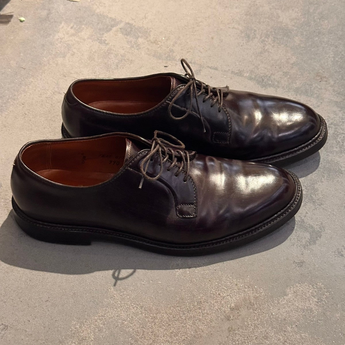 【ALDEN】オールデン 990 プレーントゥ コードバン ダークバーガンディ サイズ US10D バリーラスト