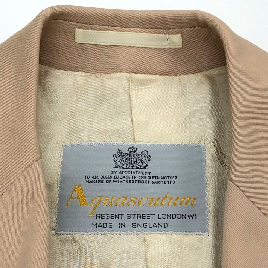 【Aquascutum】アクアスキュータム バルカラーコート  サイズ