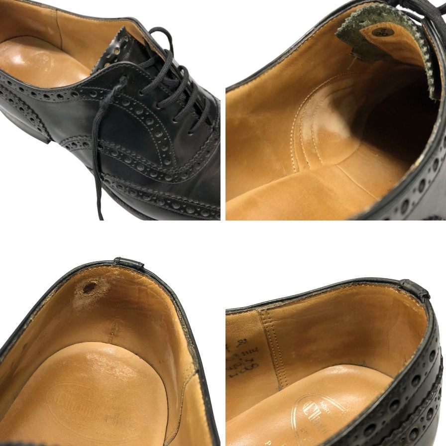 Church’s ストレートチップ 黒 75F 英国製 シューツリー付 極上☆チャーチ 70F/UK7【希少☆27ラスト/旧チャーチ/Excelsior
