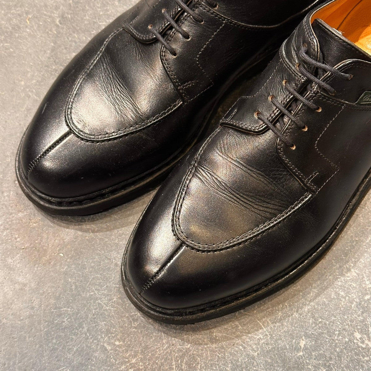 【Paraboot】パラブーツ アヴィニョン Uチップ カーフ リスレザー ブラック サイズUK7.5