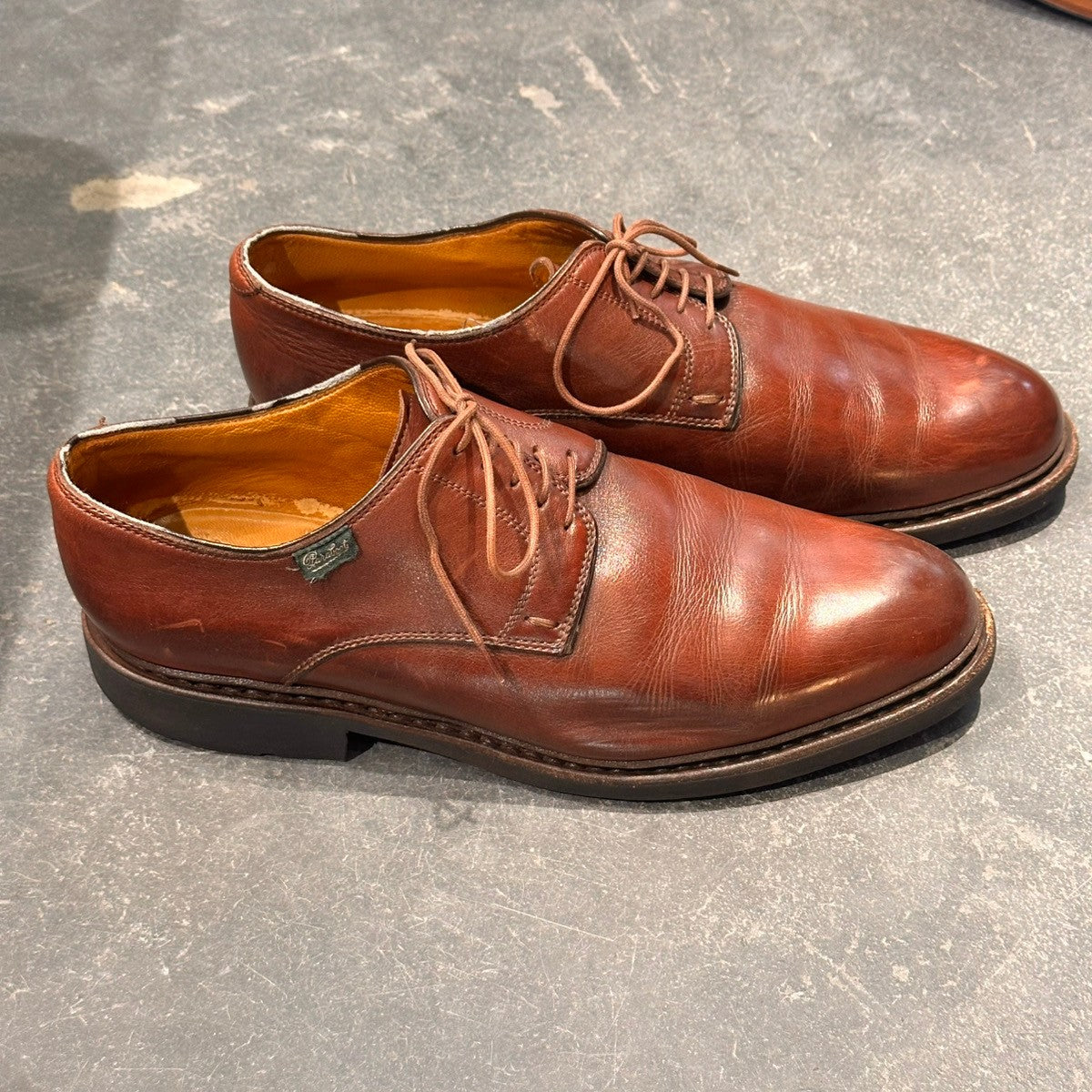 【PARABOOT】パラブーツ 6076 プレーントゥ カーフ ブラウン サイズUK7.5