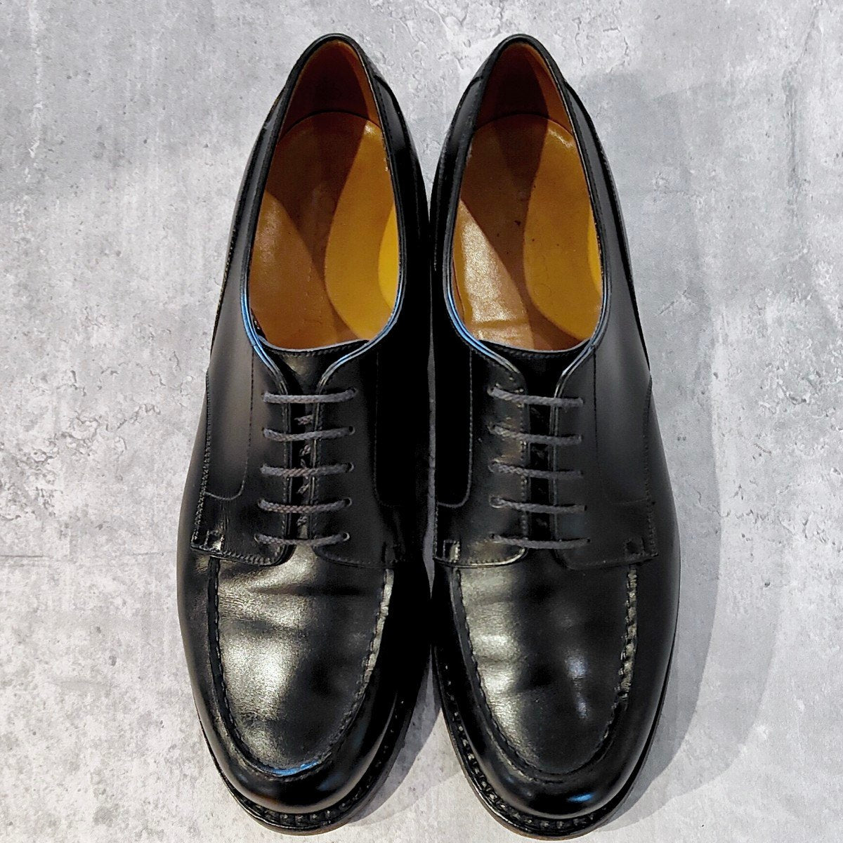 美品 【J.M.WESTON】ジェイエムウエストン 641 ゴルフ Uチップ ボックスカーフ ブラック サイズ UK7C 31ラスト 参考定価￥187,000-