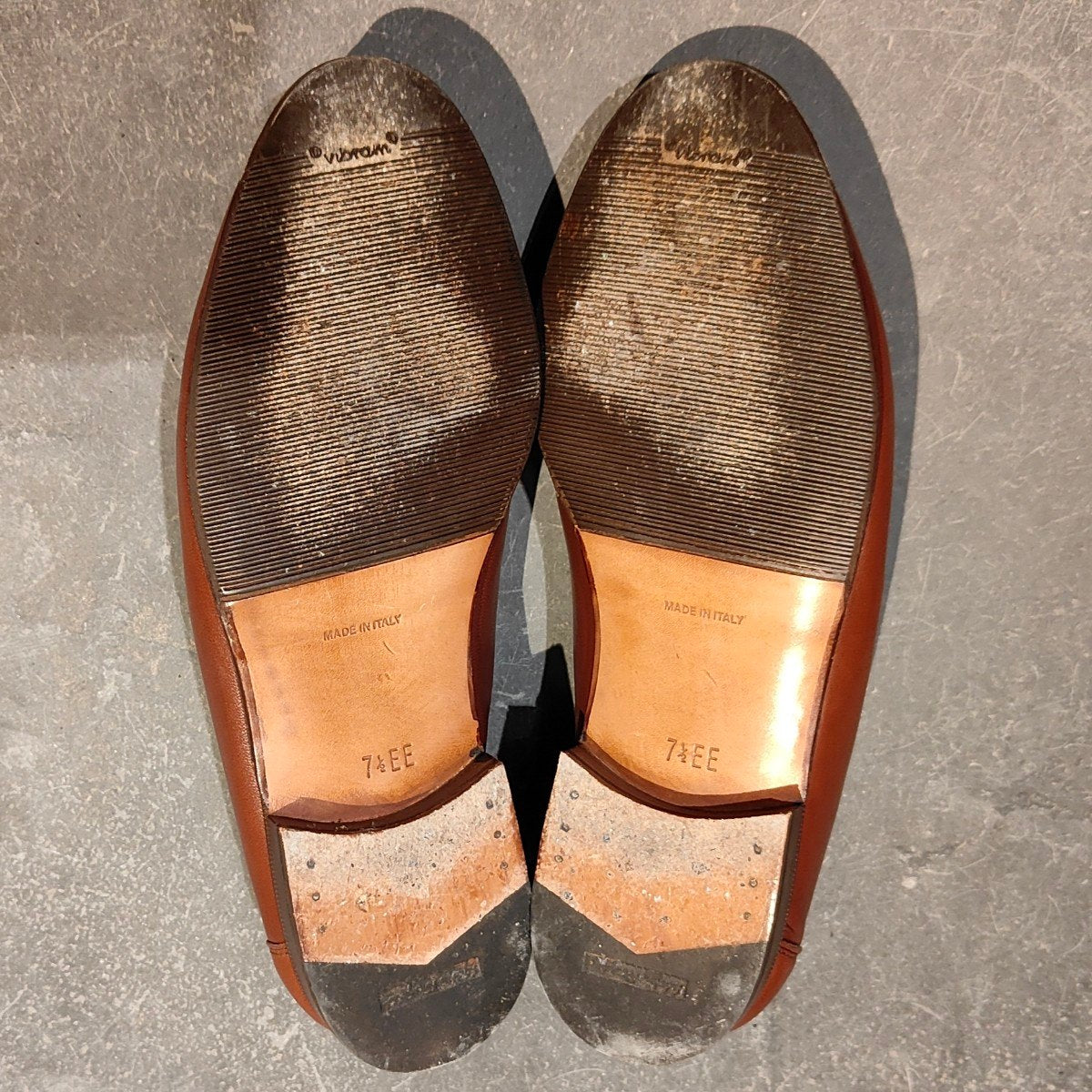 美品【Salvatore Ferragamo】サルバトーレ フェラガモ ビットローファー カーフ ブラウン サイズUK7.5EE