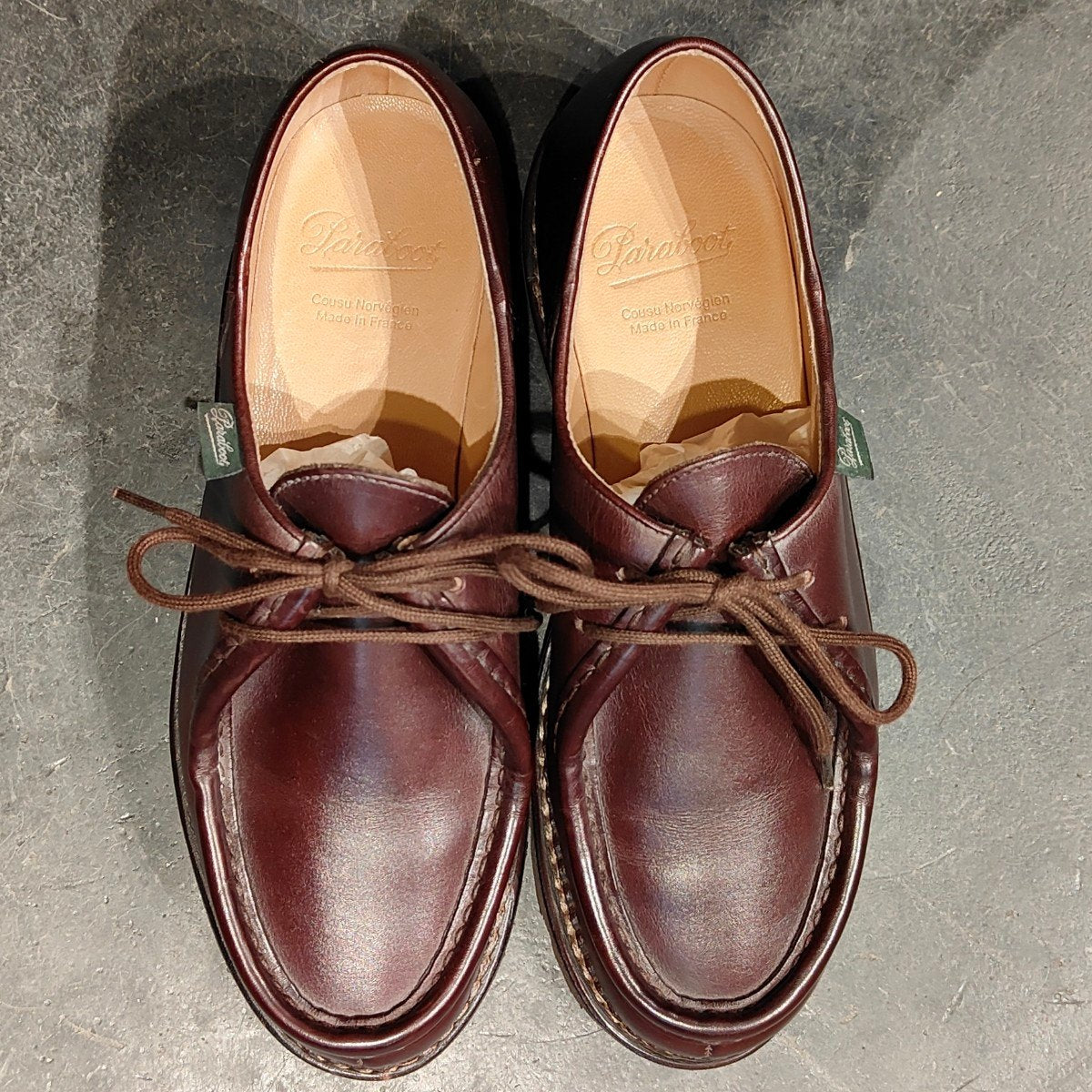 使用数回 【Paraboot】パラブーツ ミカエル チロリアン リスレザー カフェ サイズ39 定価￥94,600-