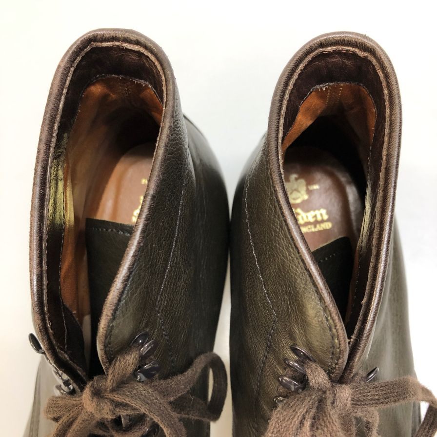 【オールデン バーニーズ ニューヨーク】ALDEN BARNEYS NEWYORK N4903H ブーツ レザー カーキ サイズ 7 ラスト